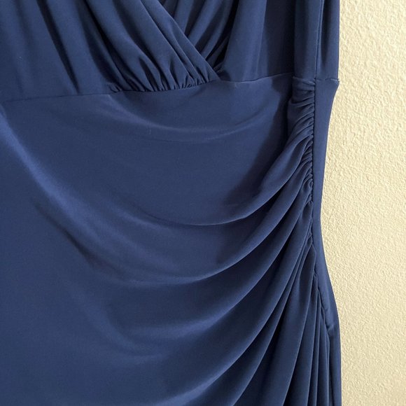 Ralph Lauren Blue Evening Dress with Rhinestone Accents *WORN ONCE!* - Picture 9 of 13